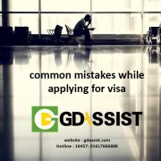 common slip-ups in visa application