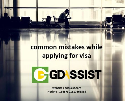 common slip-ups in visa application