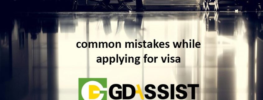 common slip-ups in visa application